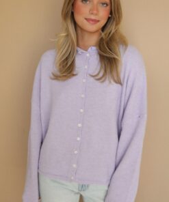 beat of your heart cardigan - lavender