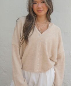 beat of your heart cardigan - natural